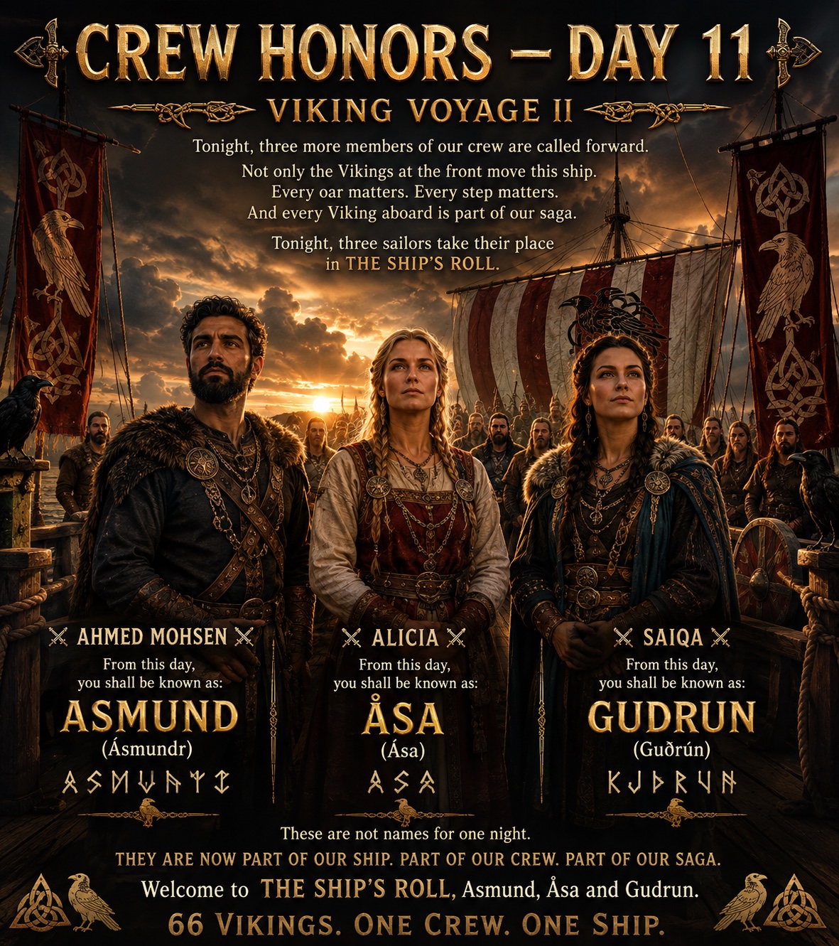 Day 11 Crew Honors