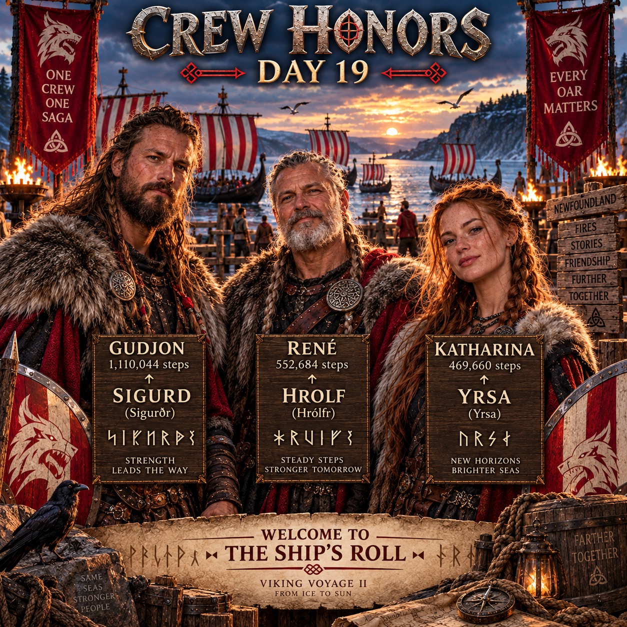 Day 19 Crew Honors