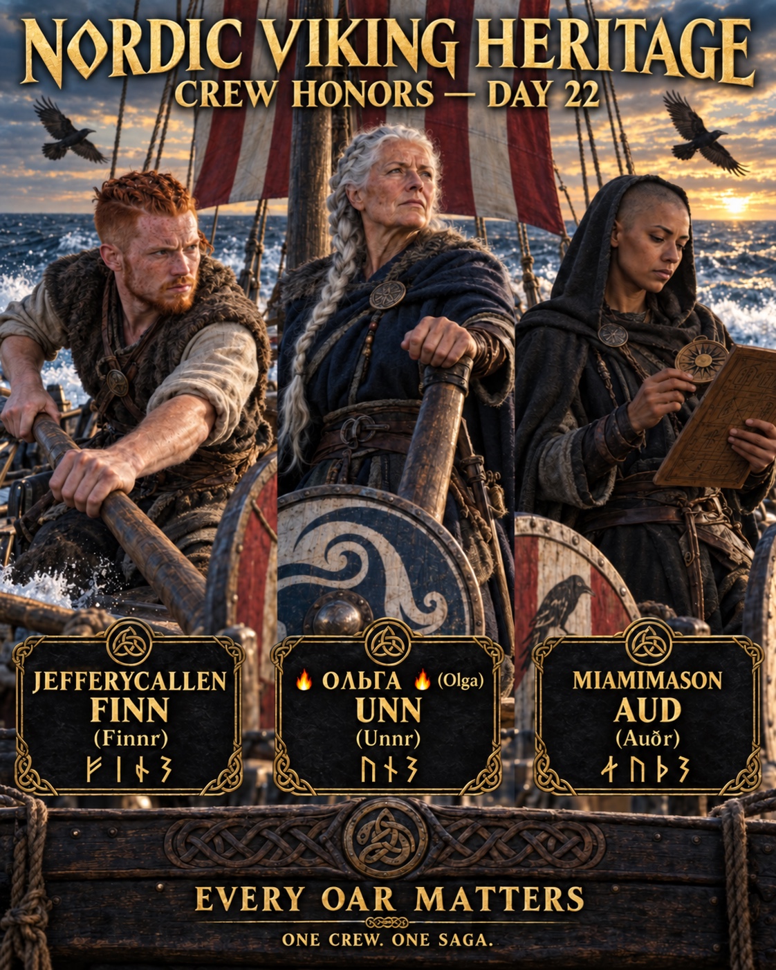 Day 22 Crew Honors