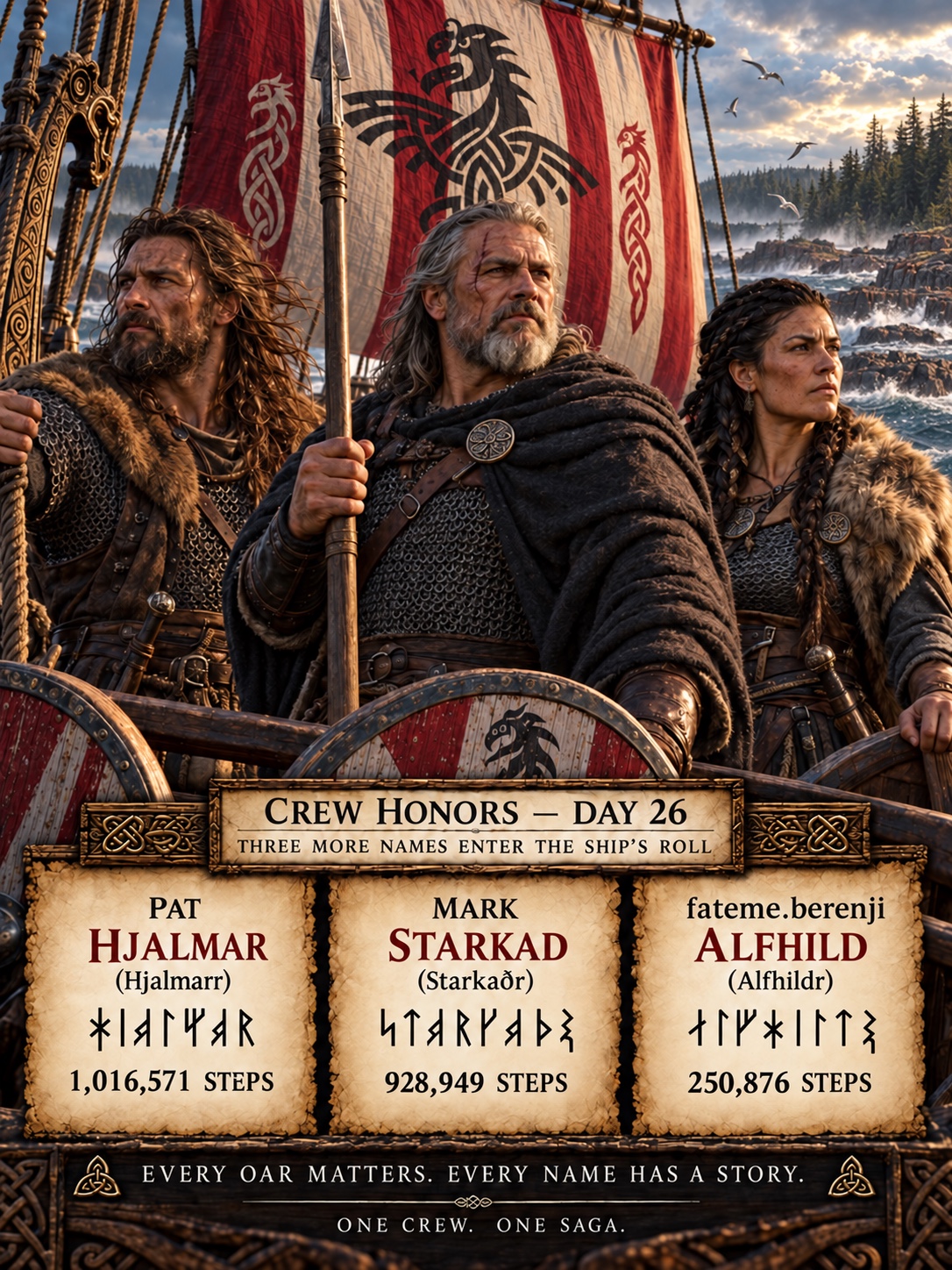Day 26 Crew Honors